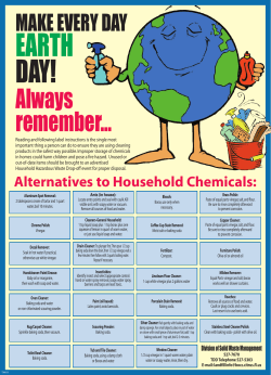 Household Chemical Alternatives
