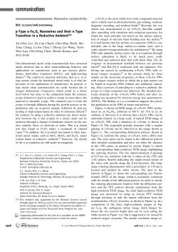 p-Type [alpha]-Fe2O3 Nanowires and their n