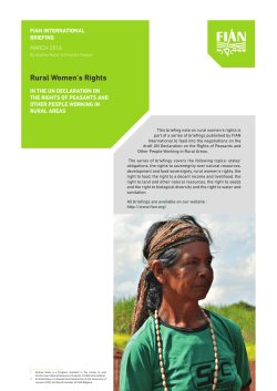 Rural Women`s Rights