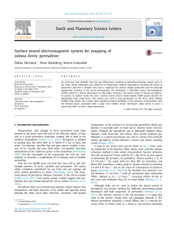 Surface towed electromagnetic system for mapping