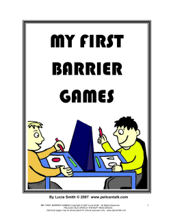 my first barrier games