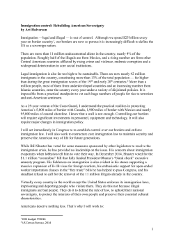 Immigration control: Rebuilding American