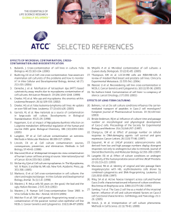 Selected RefeRenceS