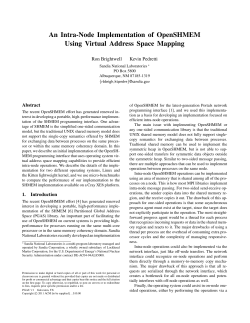 An Intra-Node Implementation of OpenSHMEM Using Virtual