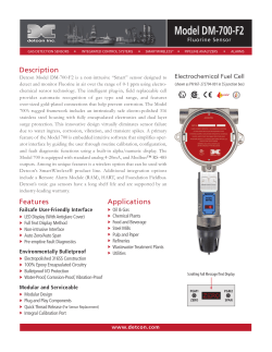 DM-700-F2 Fluorine Sensor Assembly