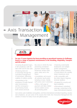 Axis Transaction Management