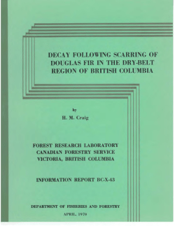 decay following scarring of douglas fir in the dry-belt region