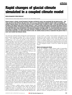 Rapid changes of glacial climate simulated in a coupled