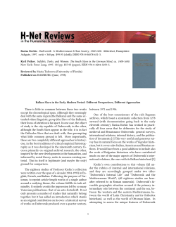 Balkan Slavs in the Early Modern Period: Different - H-Net