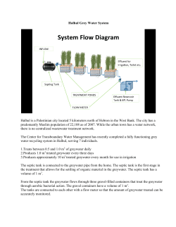 Halhul Grey Water System Halhul is a Palestinian city located 5