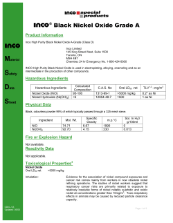 Inco&reg; Black Nickel Oxide Grade A Inco