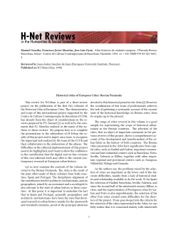 Historical Atlas of European Cities: Iberian Peninsula - H-Net