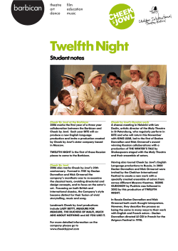 PDF - Twelfth Night student notes