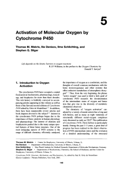 5 Activation of Molecular Oxygen by Cytochrome P450