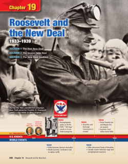 Chapter 19 - The New Deal