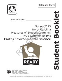 earth/environmental science &mdash; released form