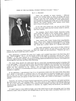 SOME OF THE OLD MODEL POCKET PISTOLS CALLED " `49ers