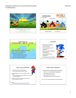 From Angry Birds to Learning Words