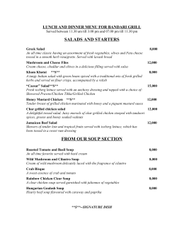 Menu - New Africa Hotel-Home