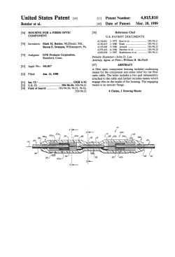 Housing for a fiber optic component