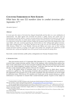 What have the new EU members done to combat terrorism after