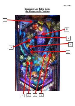 Sorcerers Lair Table Guide by ShoryukenToTheChin