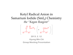 Ketyl-Alkene Coupling