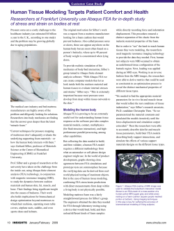 Human Tissue Modeling Targets Patient Comfort and Health