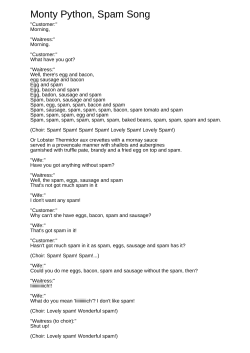 Monty Python, Spam Song