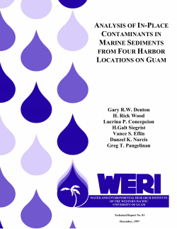 ANALYSIS OF IN-PLACE CONTAMINANTS IN MARINE