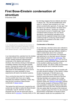 First Bose-Einstein condensation of strontium