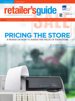 pricing the store - Retail Council of Canada