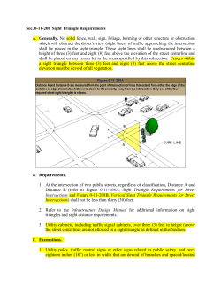 Sec. 0-11-208 Sight Triangle Requirements A. Generally. No solid