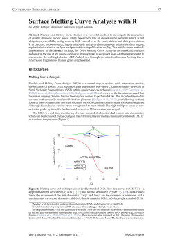 Surface Melting Curve Analysis with R - The R Journal