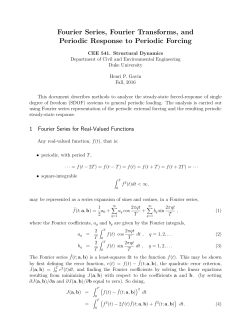 Fourier Series, Fourier Transforms, and Periodic