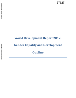 Gender Equality and Development