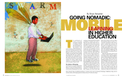 Going Nomadic: Mobile Learning in Higher Education