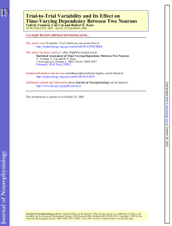 Time-Varying Dependency Between Two Neurons Trial-to