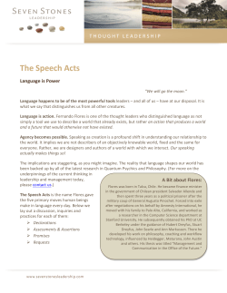 The Speech Acts - Seven Stones Leadership
