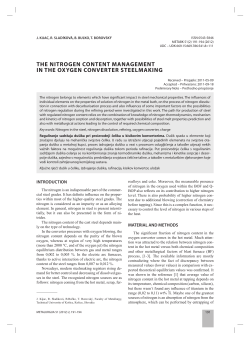 the nitrogen content management in the oxygen converter steelmaking