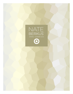 Nate berkus Spring / Summer 2015 at Target Look Sheet