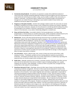 community policies - Republic of Denton