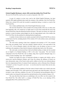 Reading Comperhension Text 6