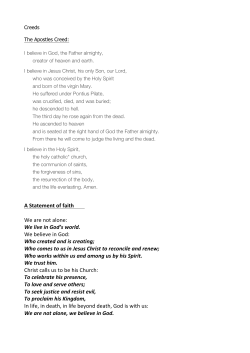 Creeds - Conversations