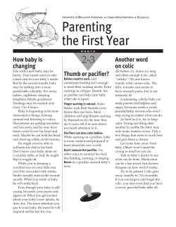 Parenting the First Year, Month 2-3 (B3790-02)