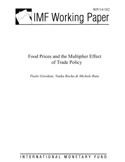 Food Prices and the Multiplier Effect of Trade Policy