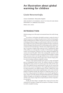 An illustration about global warming for children