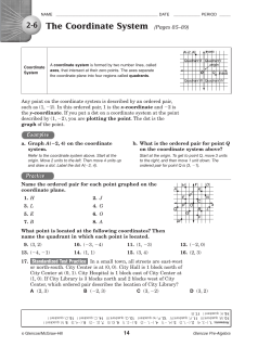 The Coordinate System