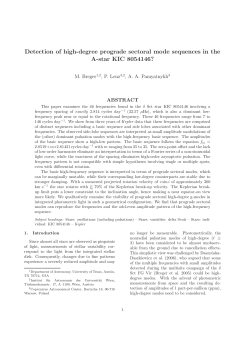 Detection of high-degree prograde sectoral mode