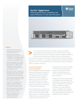 Sun Fire X4440 Server Datasheet